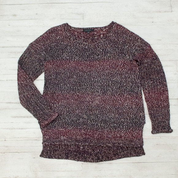 Sanctuary Ombre Hi Lo Textured Rolled Hem Sweater size L - Picture 1 of 8